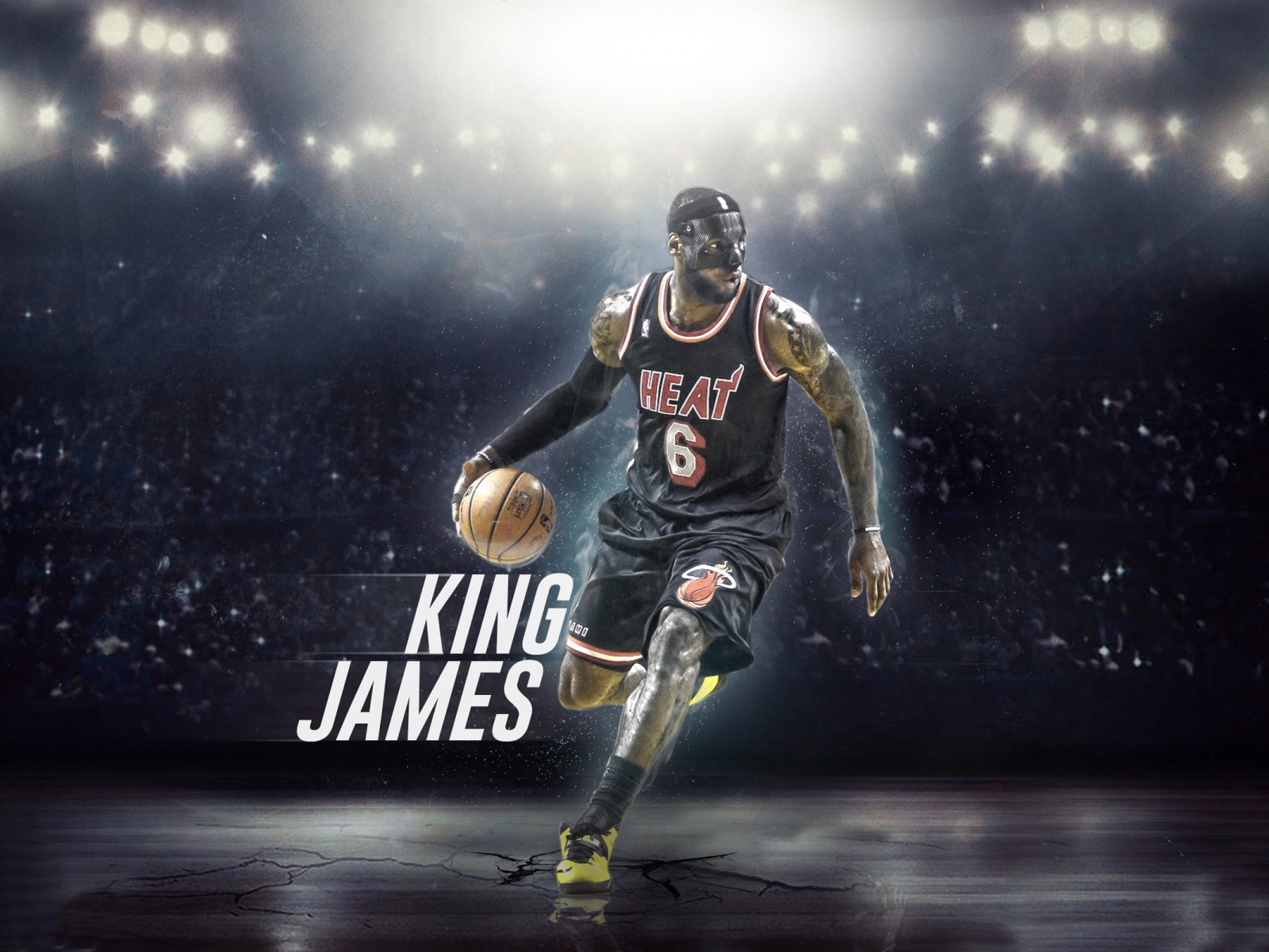 LeBron James With Mask