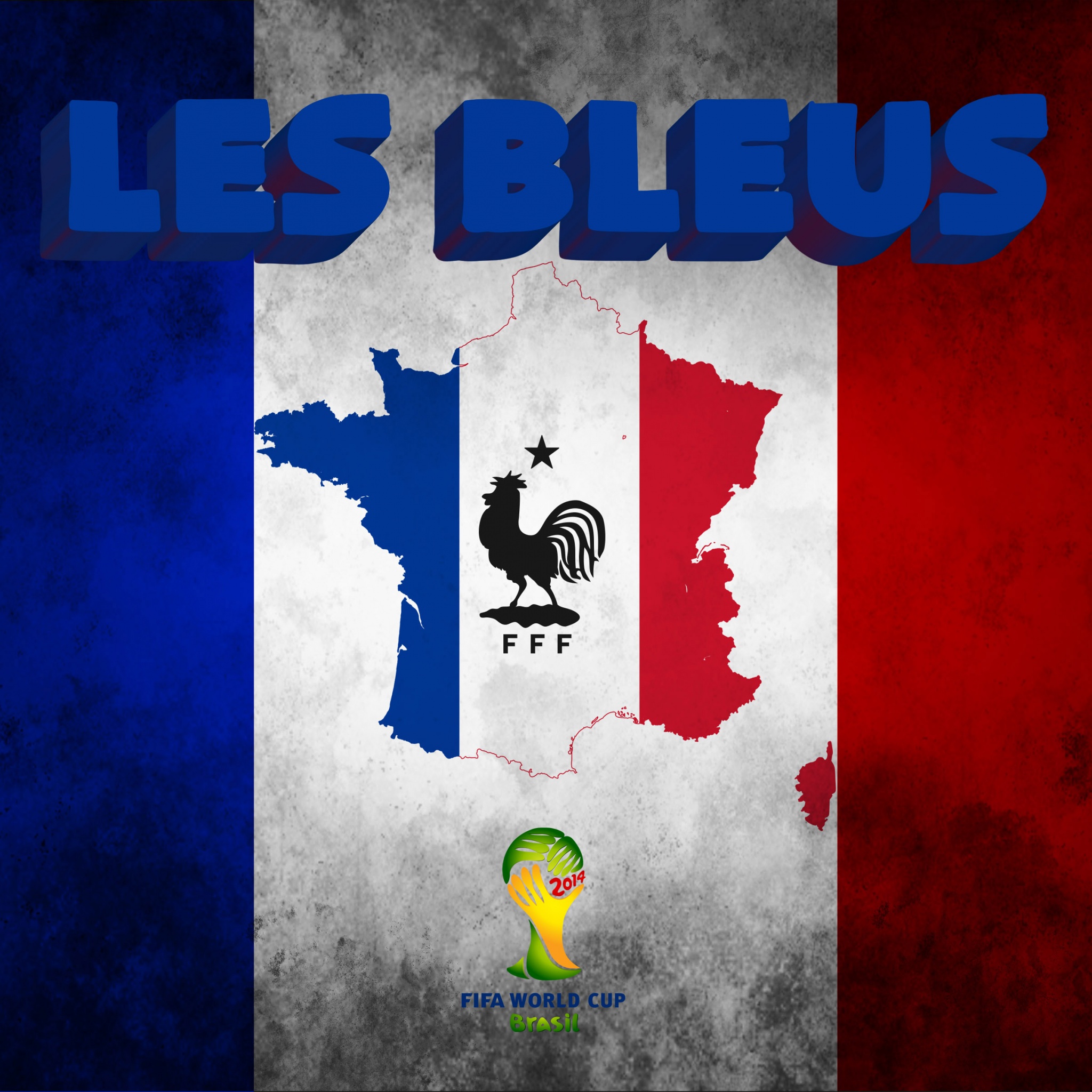 Les Bleus Football Crest France