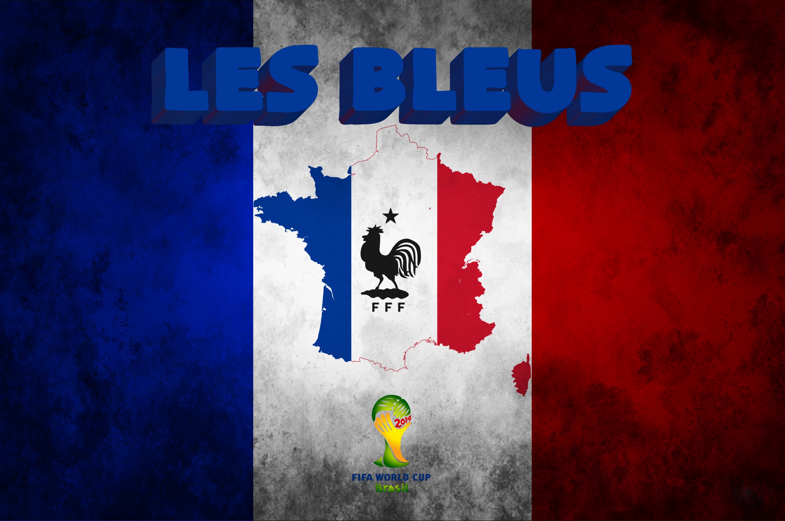 Les Bleus Football Crest France