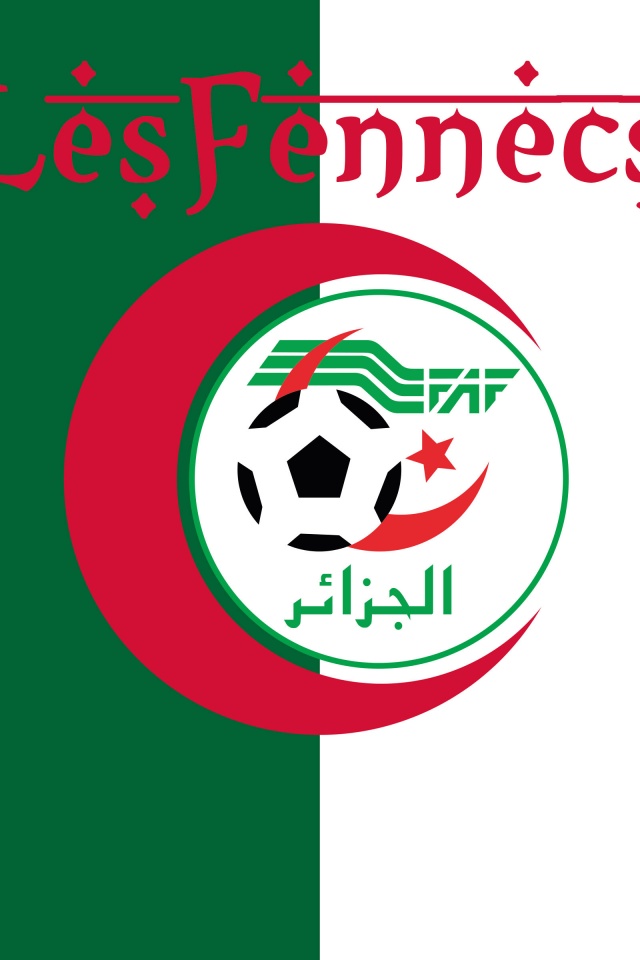 Les Fennecs Algeria Football Crest Logo