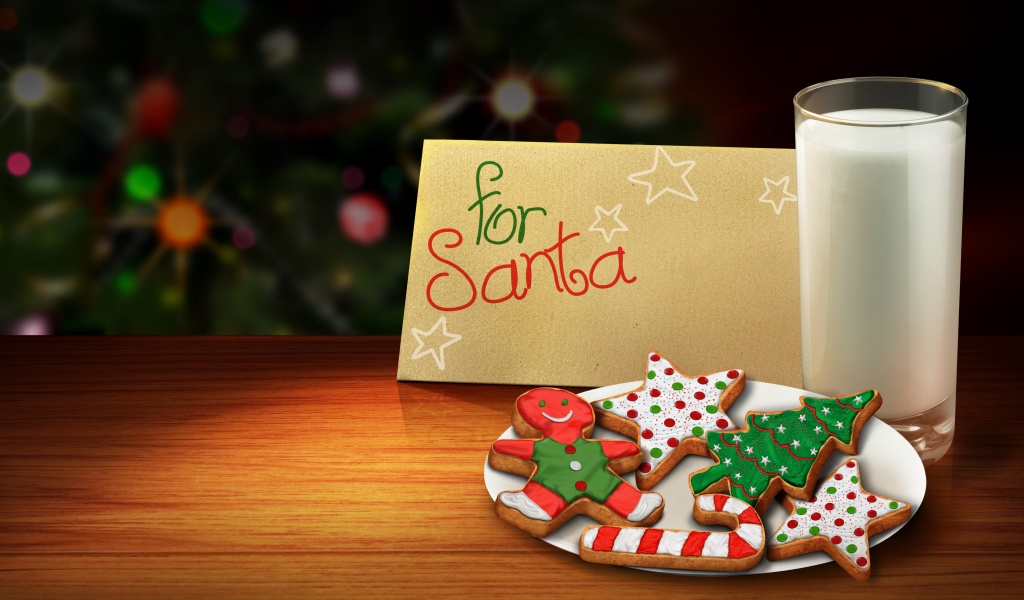 Letter And Cookies For Santa