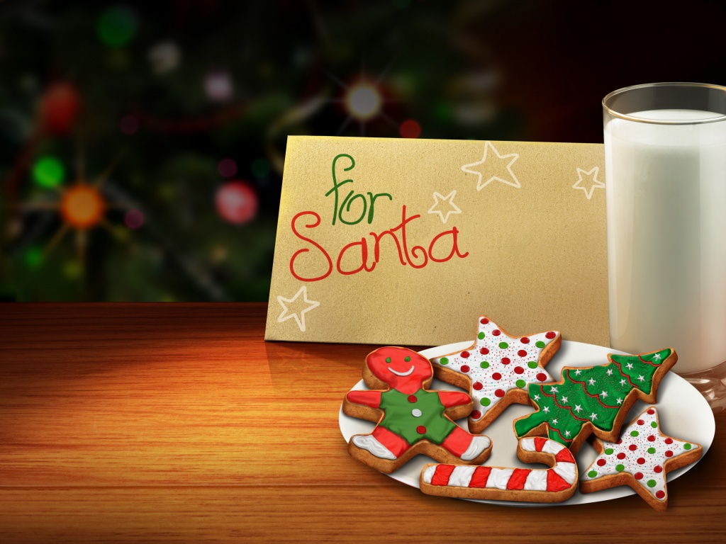 Letter And Cookies For Santa