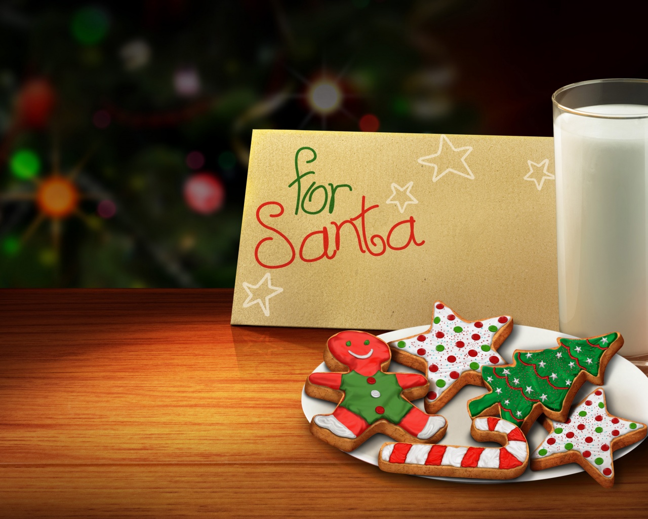 Letter And Cookies For Santa