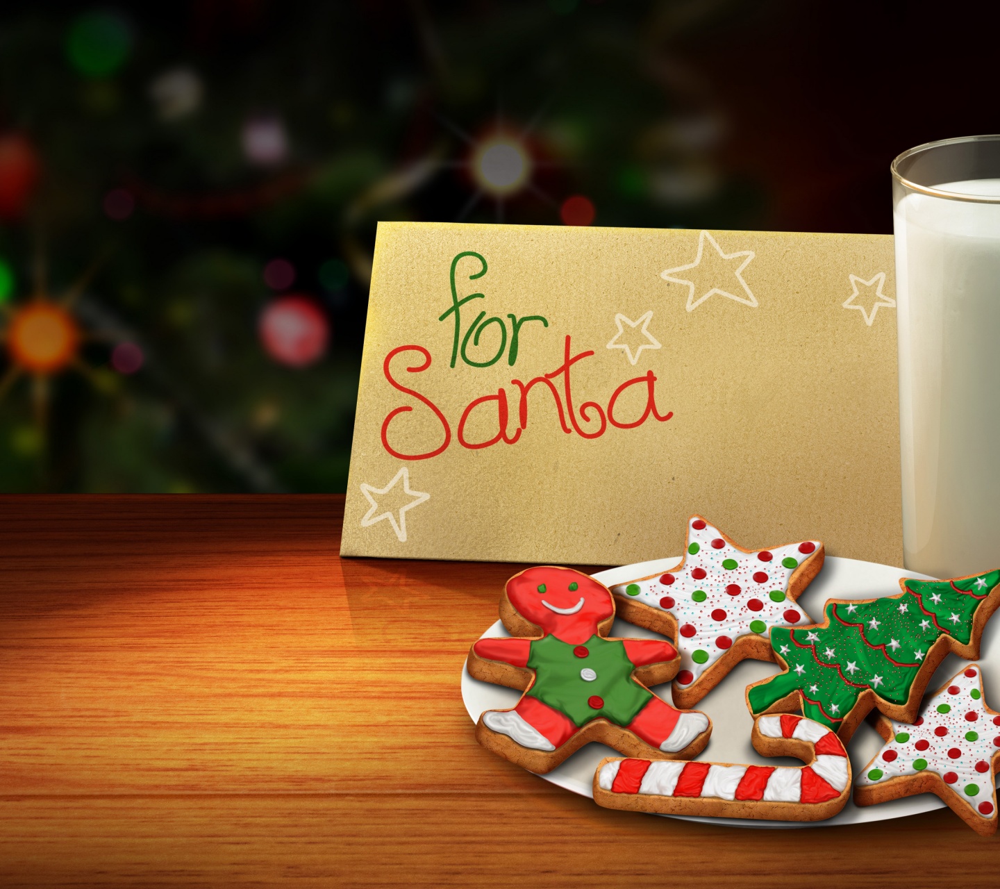 Letter And Cookies For Santa