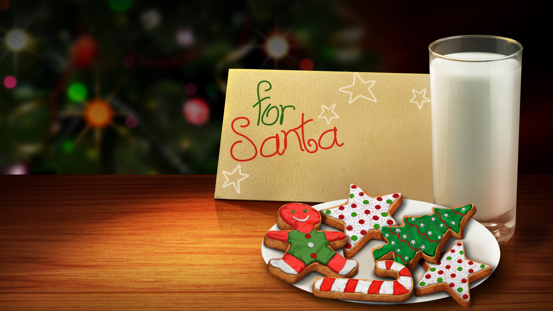 Letter And Cookies For Santa