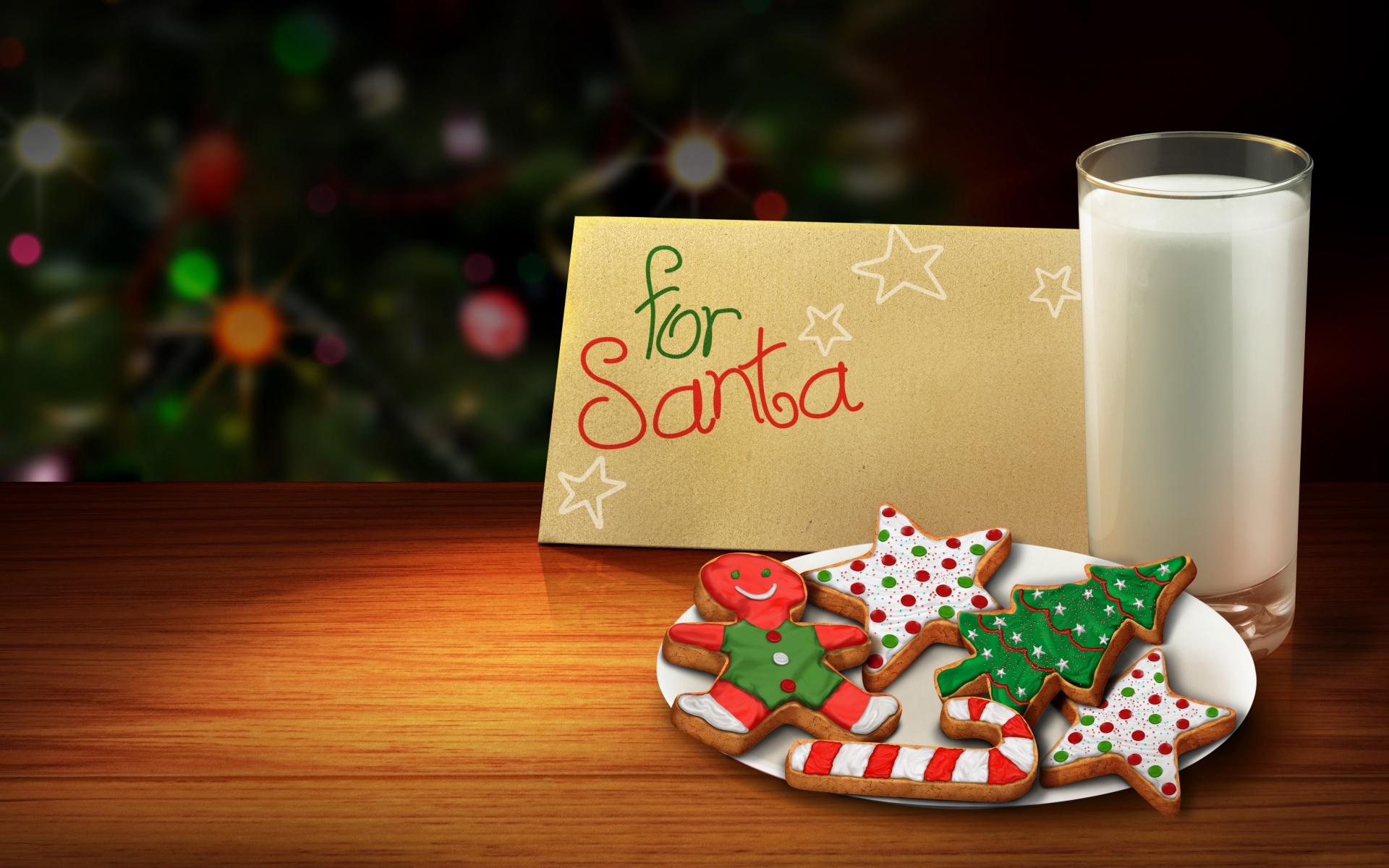 Letter And Cookies For Santa