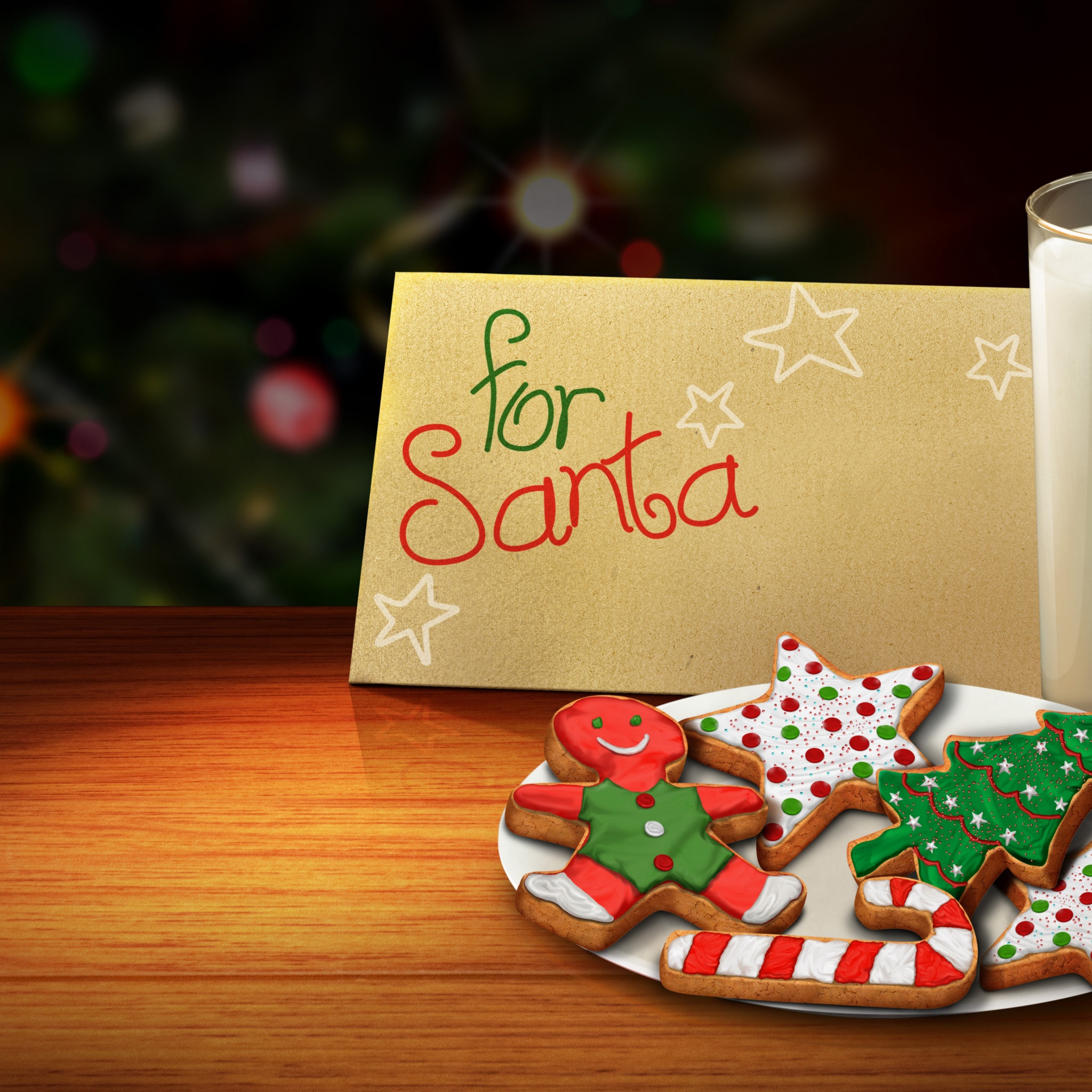 Letter And Cookies For Santa