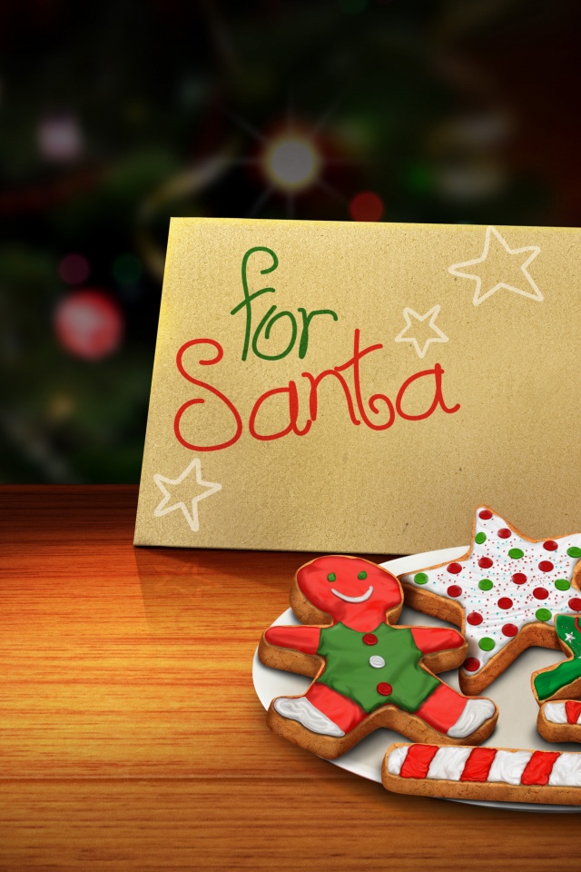 Letter And Cookies For Santa