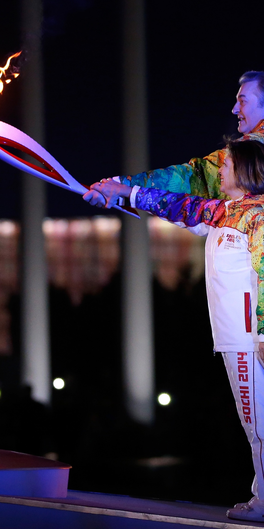 Lighting Of The Olympic Flame Sochi