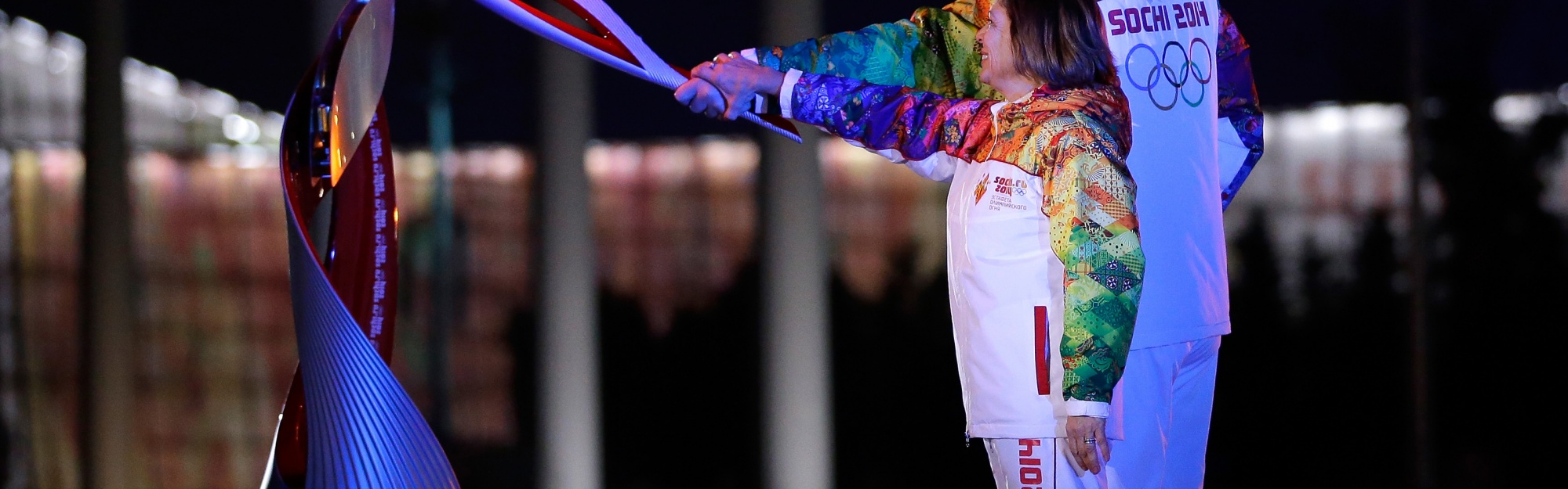 Lighting Of The Olympic Flame Sochi