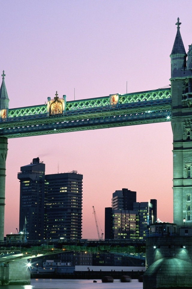 London Bridge England Evening Water City Landscape