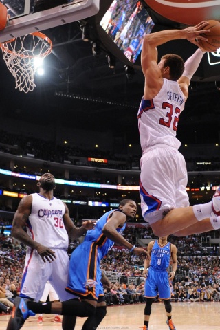 Los Angeles Clippers Nba American Professional Basketball Blake Griffin Dunk On Perkins