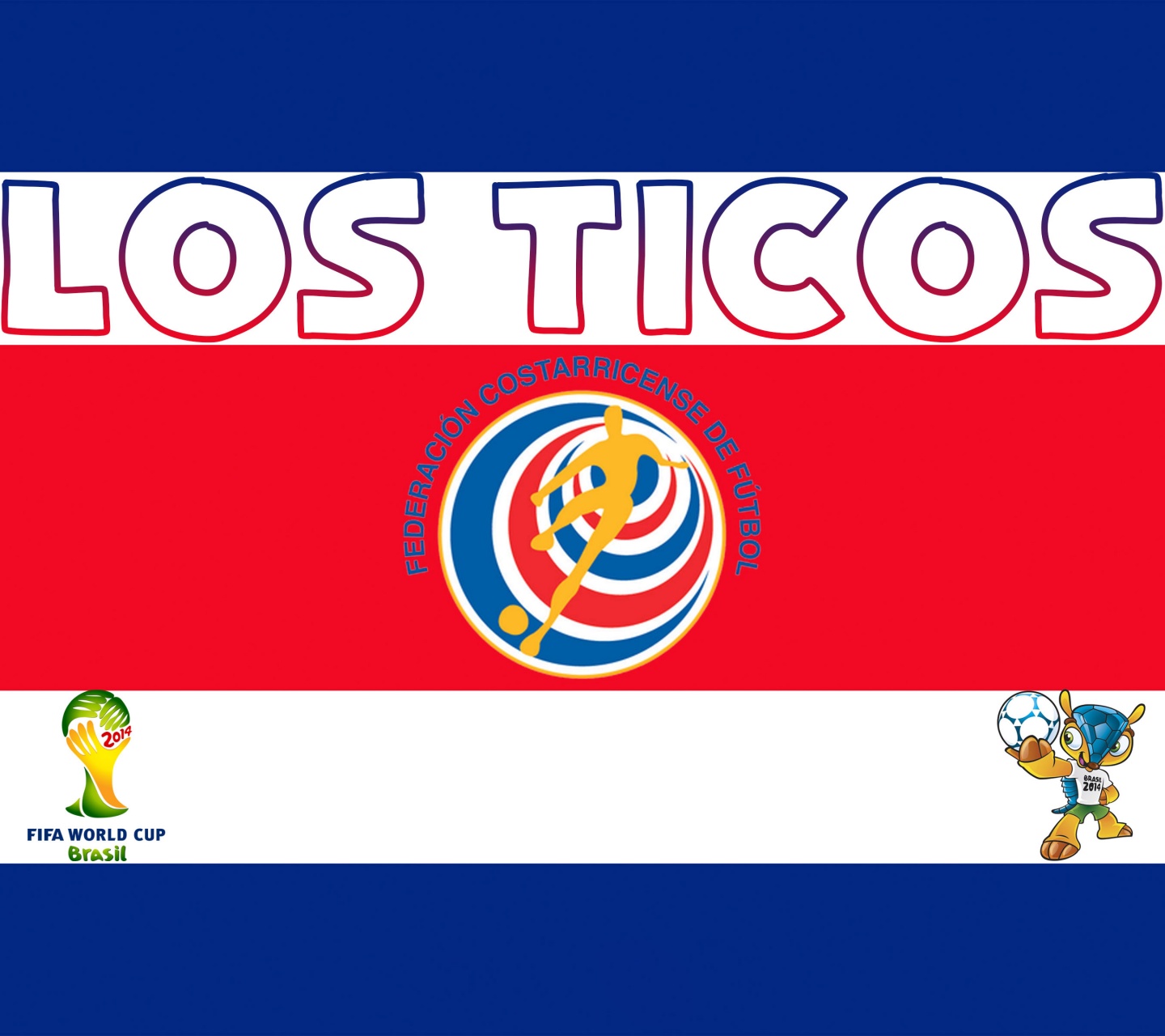 Los Ticos Costa Rica Football Crest