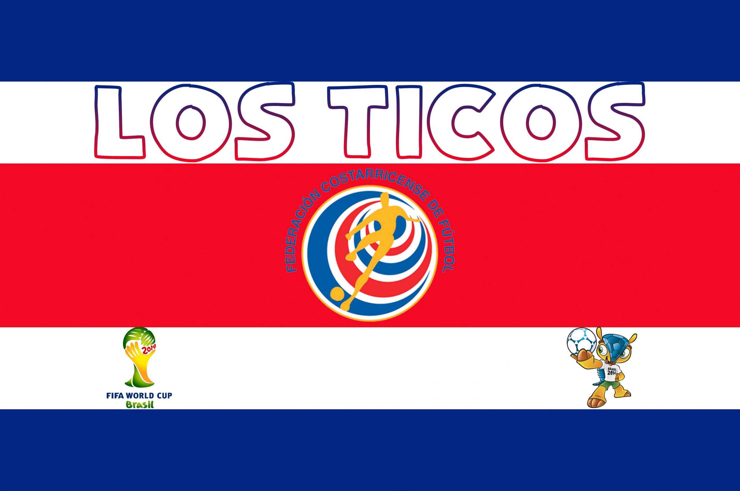 Los Ticos Costa Rica Football Crest