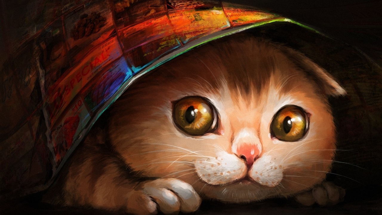 Lovely Cat Painting1