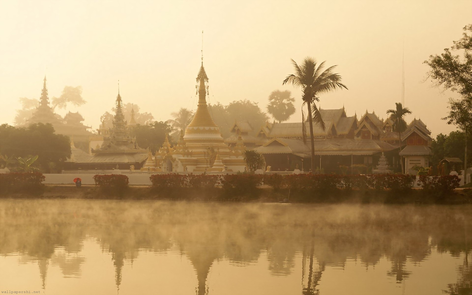 Mae Hong Son Thailand River Fog Temple