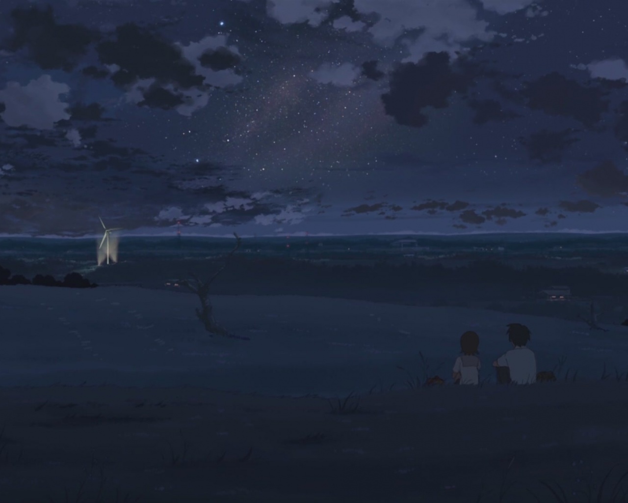 Makoto Shinkai 5 Centimeters Per Second Night Stars