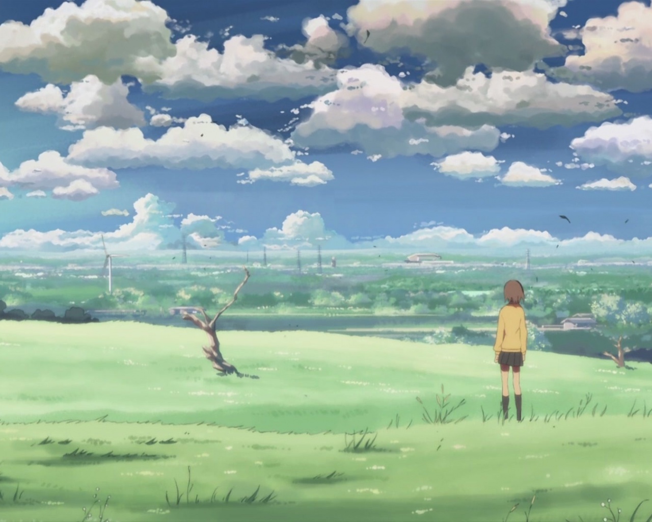 Makoto Shinkai 5 Centimeters Per Second Sky Space Girl