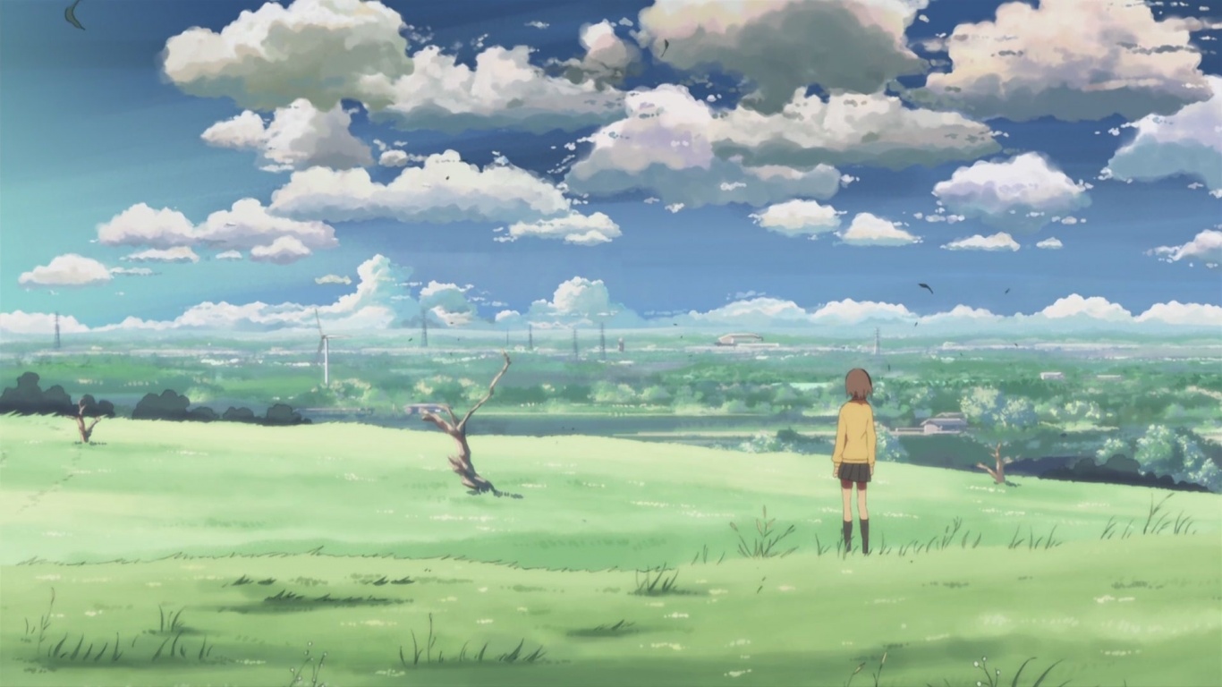 Makoto Shinkai 5 Centimeters Per Second Sky Space Girl