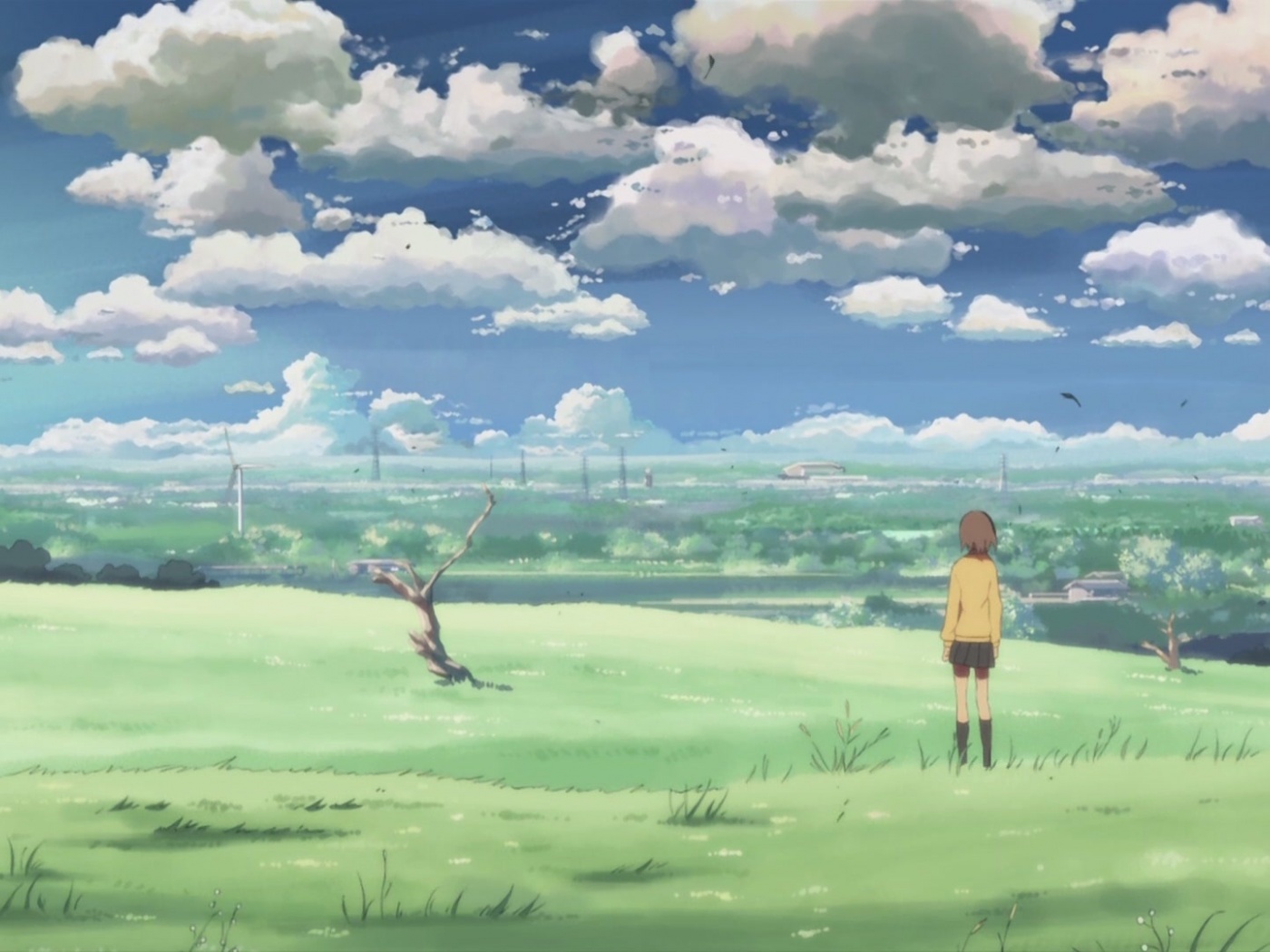 Makoto Shinkai 5 Centimeters Per Second Sky Space Girl