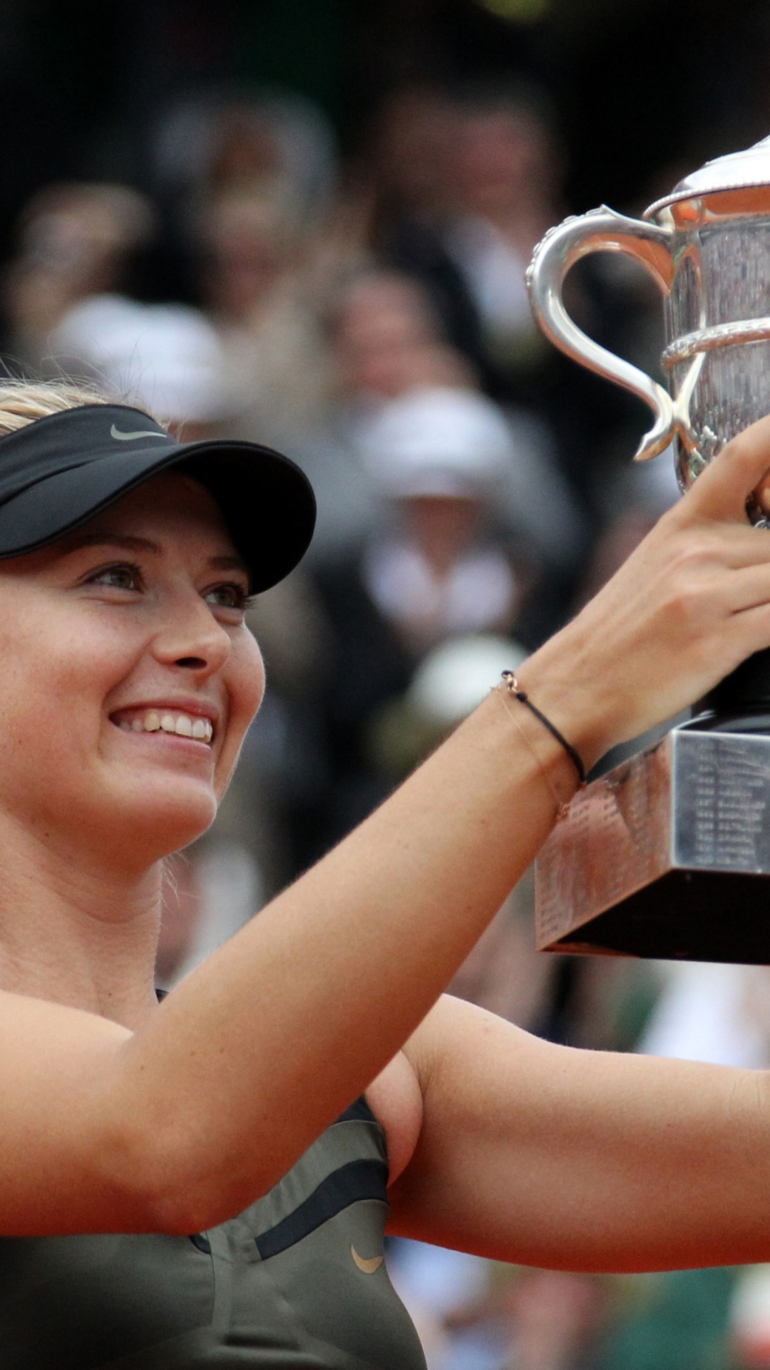 Maria Sharapova With The Trophy