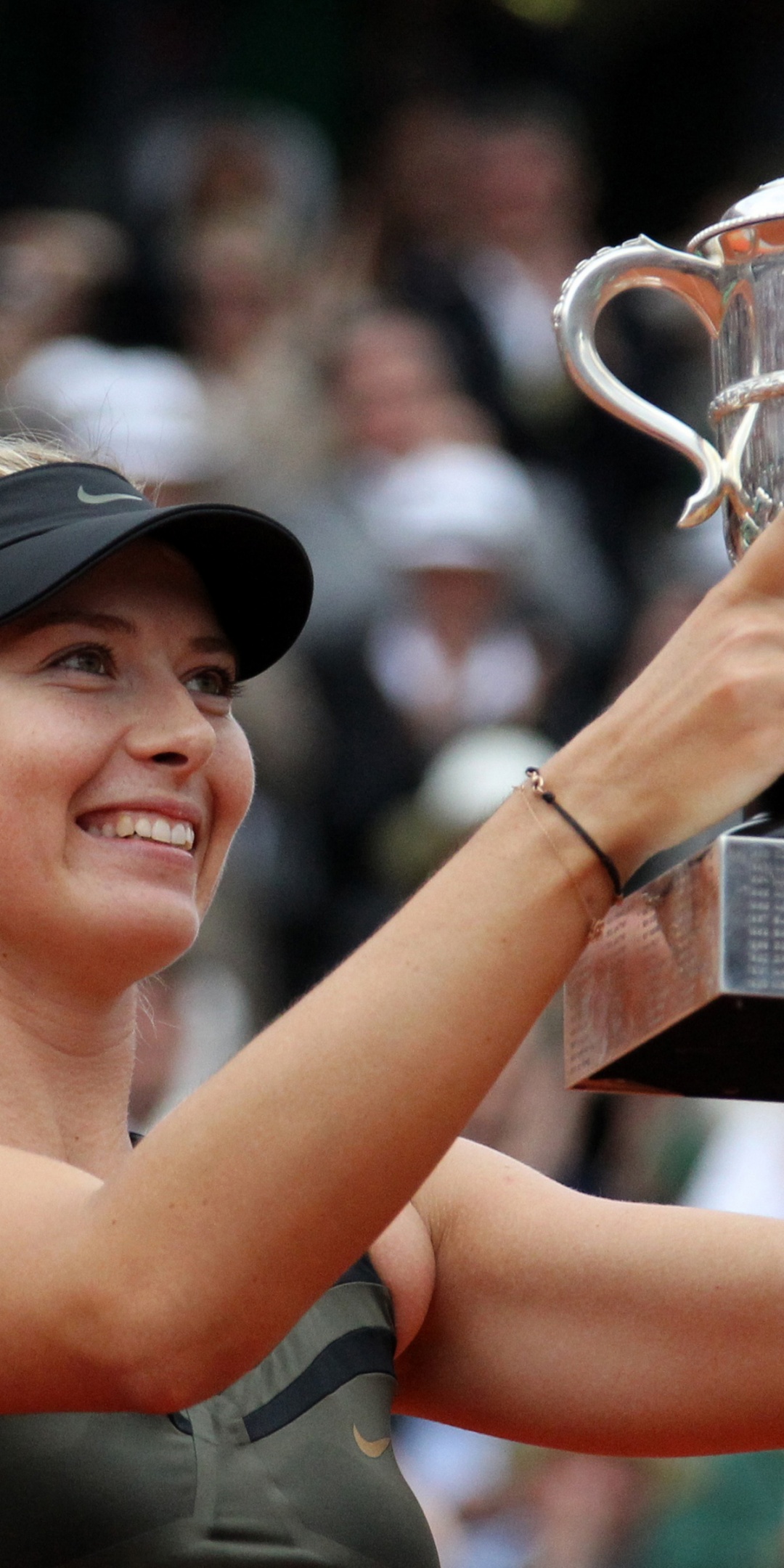 Maria Sharapova With The Trophy