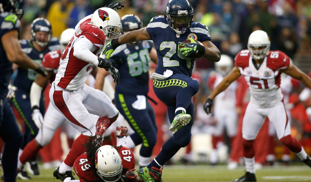 Marshawn Lynch Runs For A Touchdown