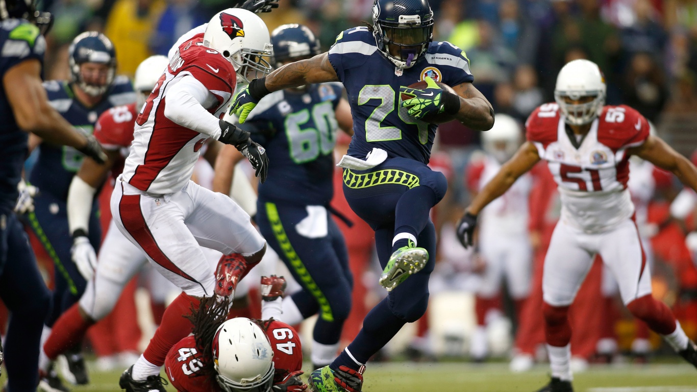 Marshawn Lynch Runs For A Touchdown