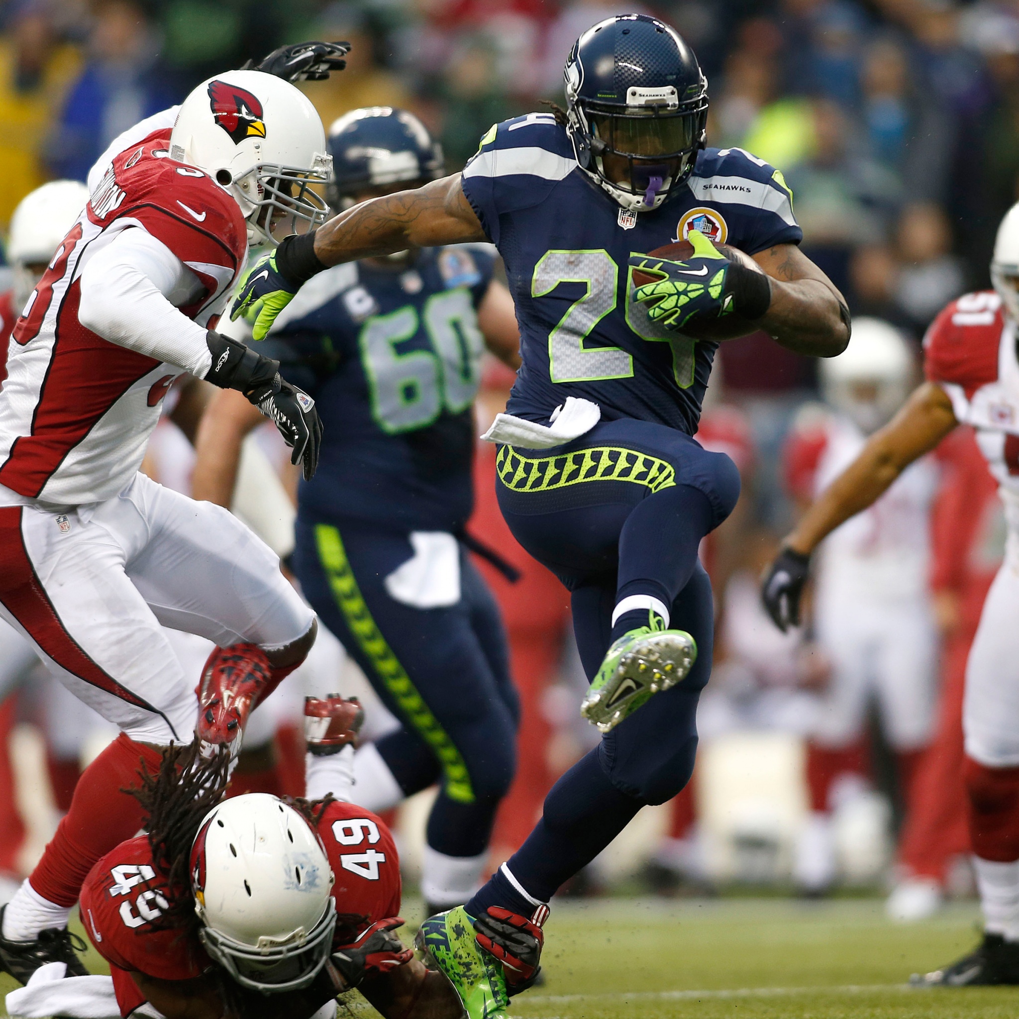 Marshawn Lynch Runs For A Touchdown