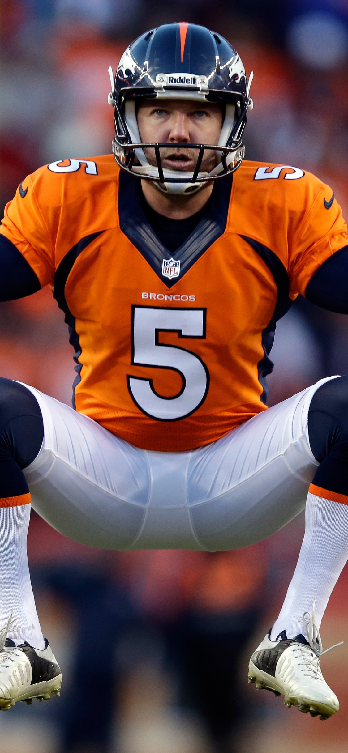 Matt Prater Of The Broncos Warms Up