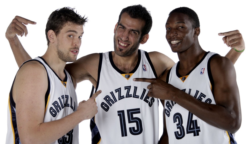 Memphis Grizzlies Nba American Basketball Marc Gasol Hamed Haddadi Hasheem Thabeet