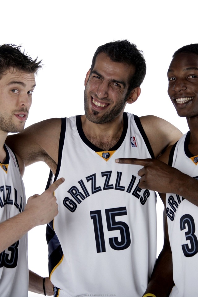 Memphis Grizzlies Nba American Basketball Marc Gasol Hamed Haddadi Hasheem Thabeet