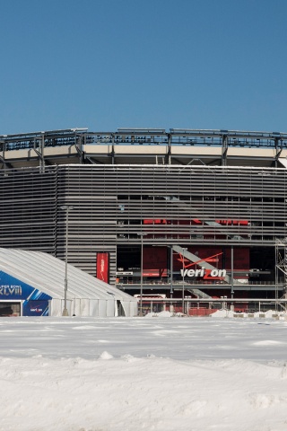 MetLife Stadium Snow-Super Bowl 2014