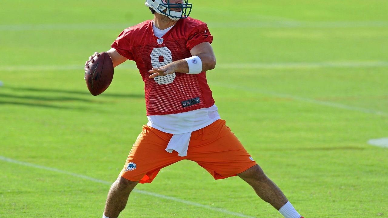 Miami Dolphins American Football Quarterback Matt Moore