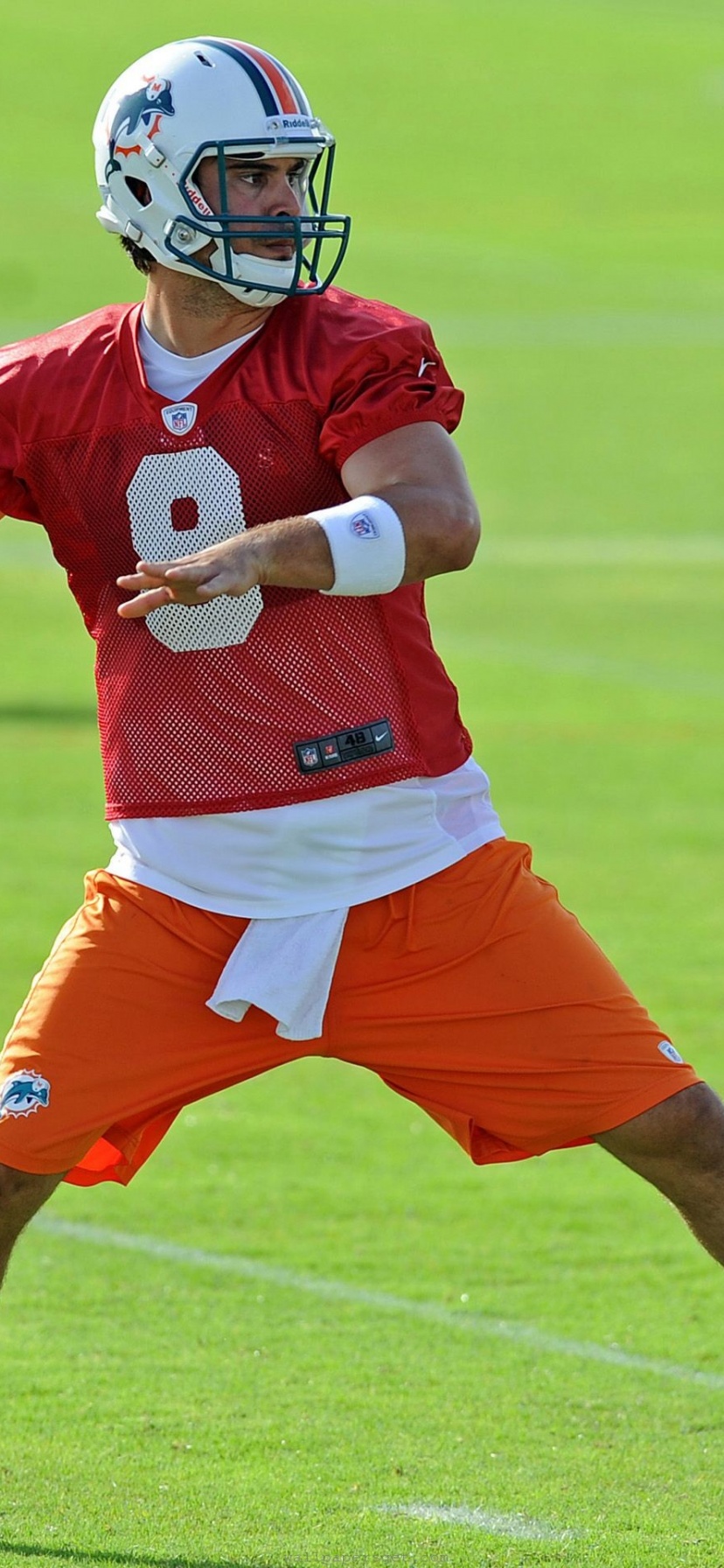 Miami Dolphins American Football Quarterback Matt Moore