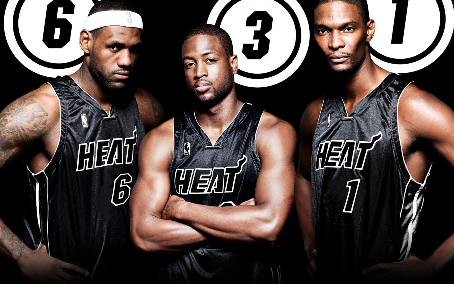 Miami Heat Nba American Basketball Black Uniforms Dwyane Wade Lebron James Chris Bosh