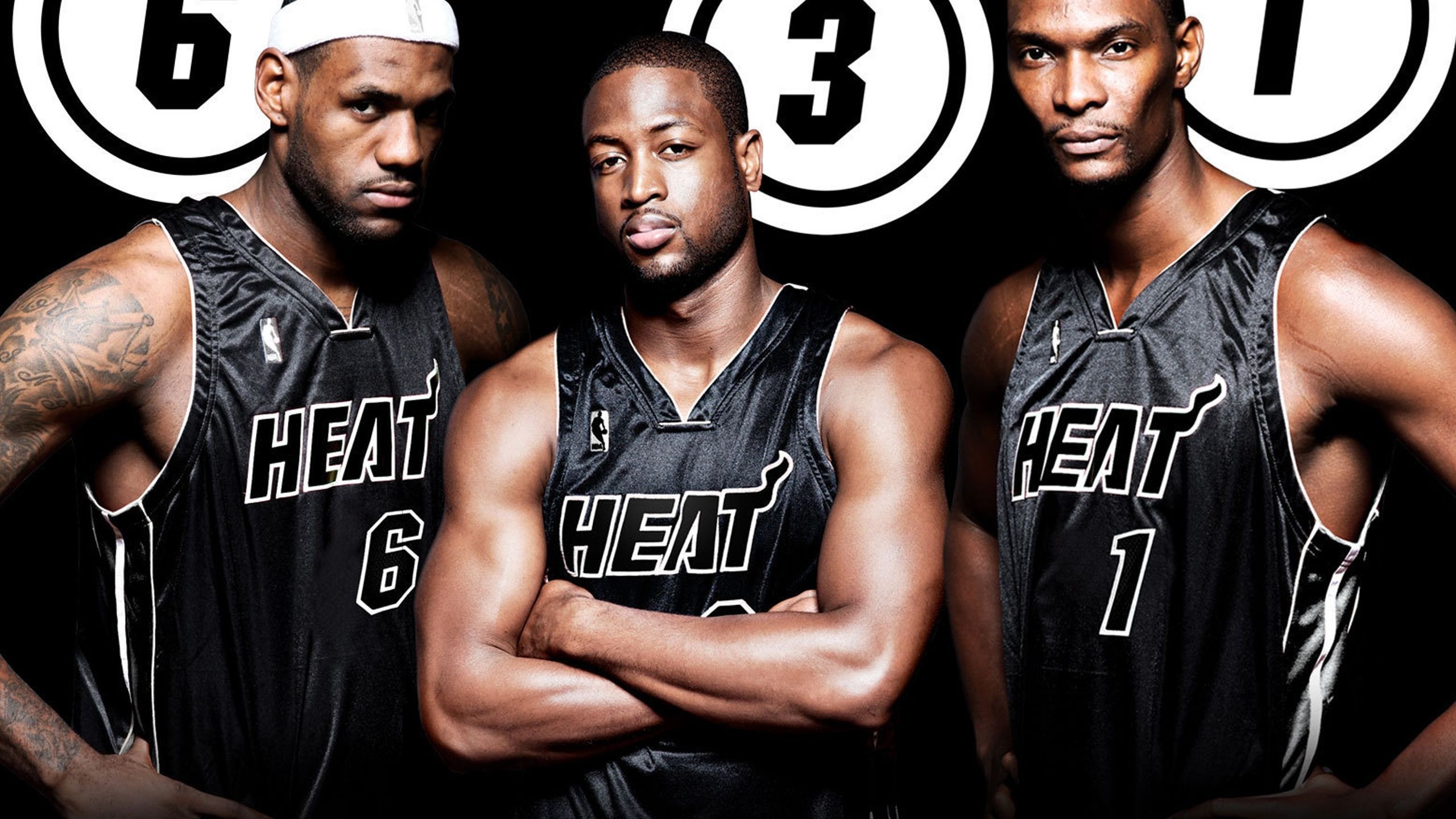 Miami Heat Nba American Basketball Black Uniforms Dwyane Wade Lebron James Chris Bosh