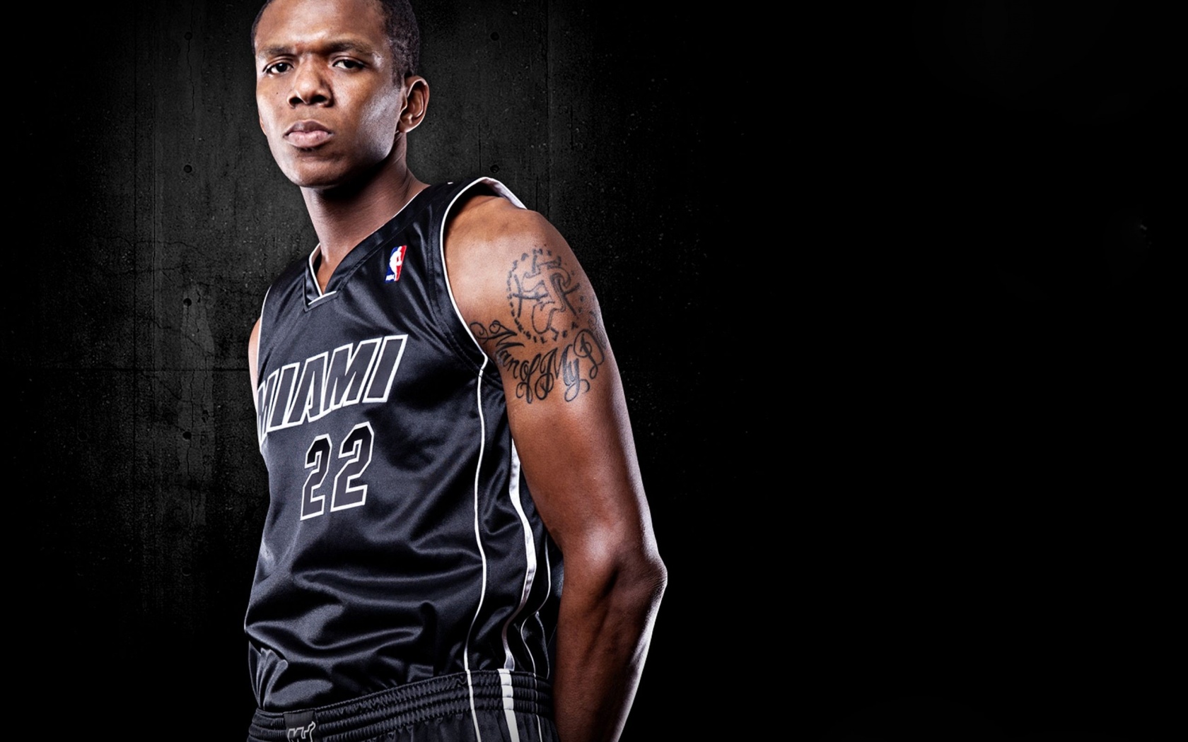 Miami Heat Nba American Basketball Black Uniforms James Jones