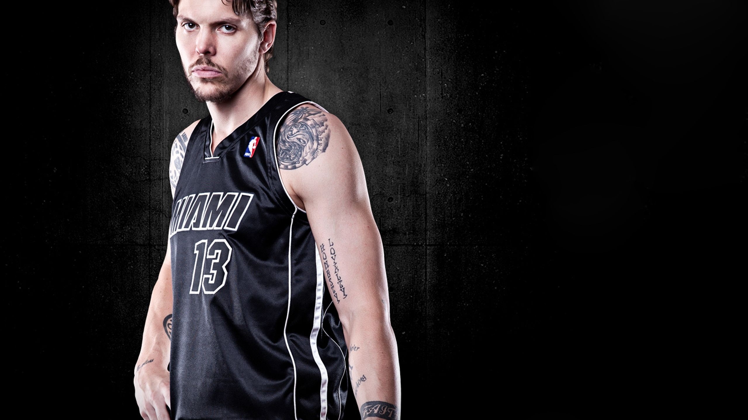 Miami Heat Nba American Basketball Black Uniforms Mike Miller