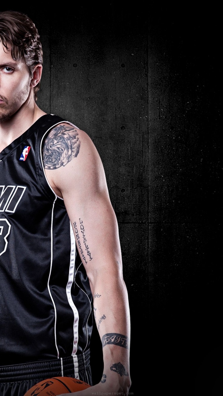 Miami Heat Nba American Basketball Black Uniforms Mike Miller