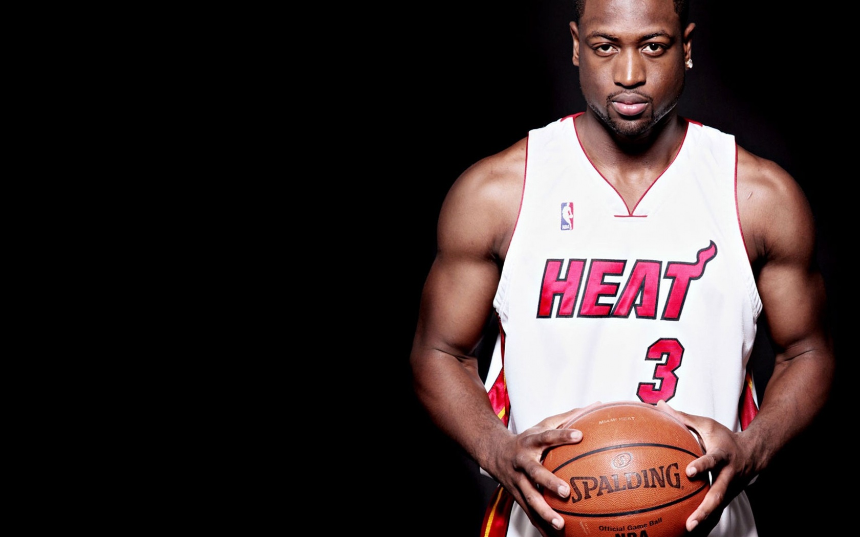 Miami Heat Nba American Basketball Spalding Ball Dwyane Wade