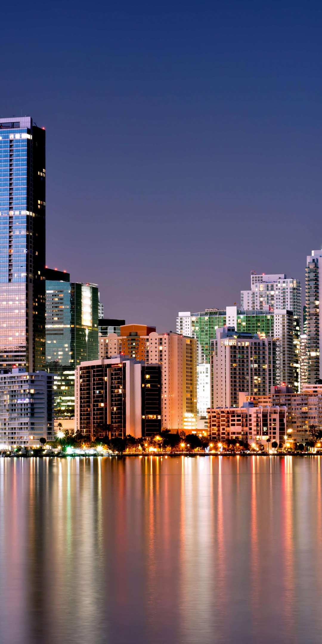 Miami Skyline In Night