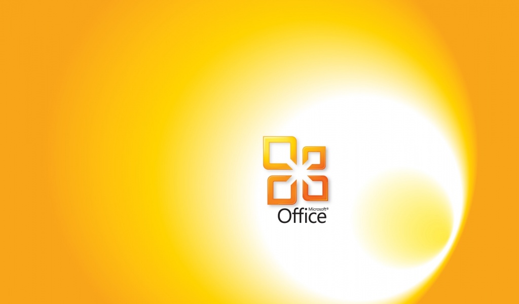 Microsoft Office Yellow Computer Wallpaper