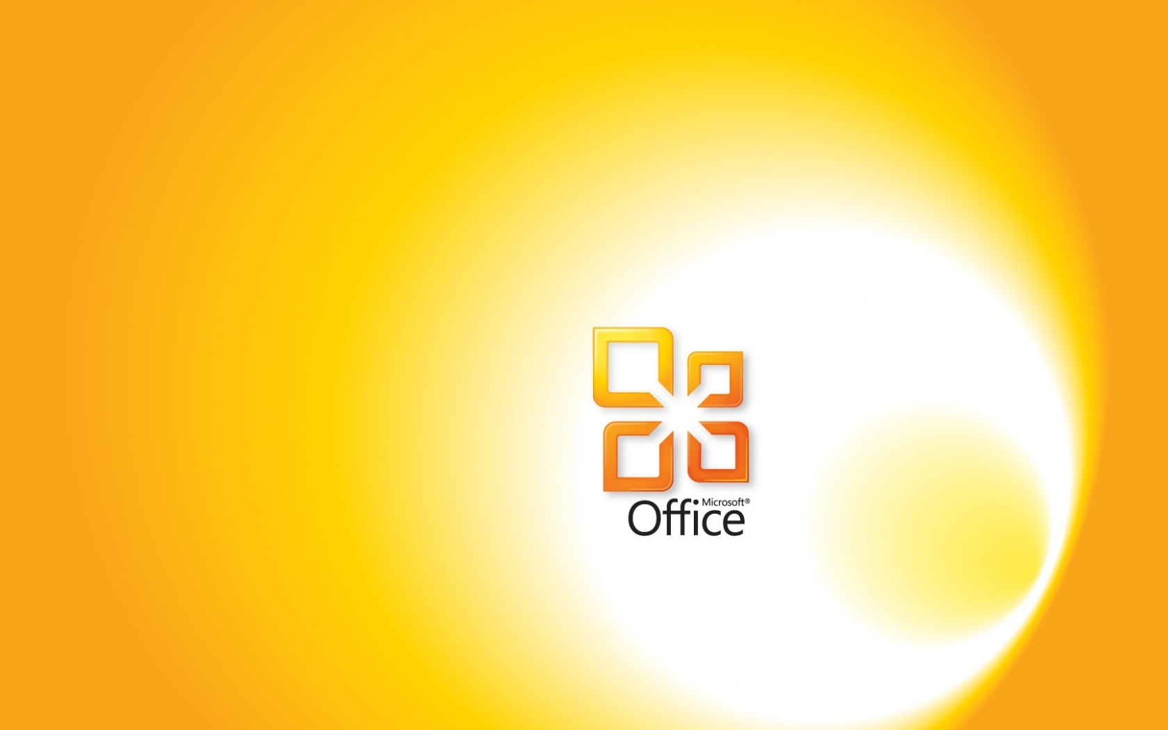 Microsoft Office Yellow Computer Wallpaper