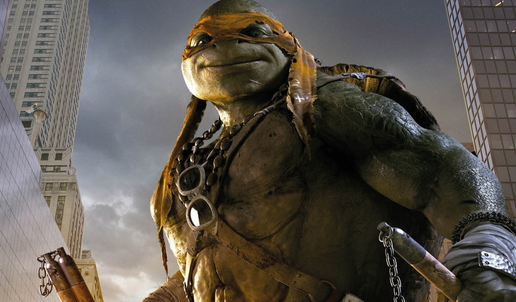 Mikey In TMNT 2014 Movie