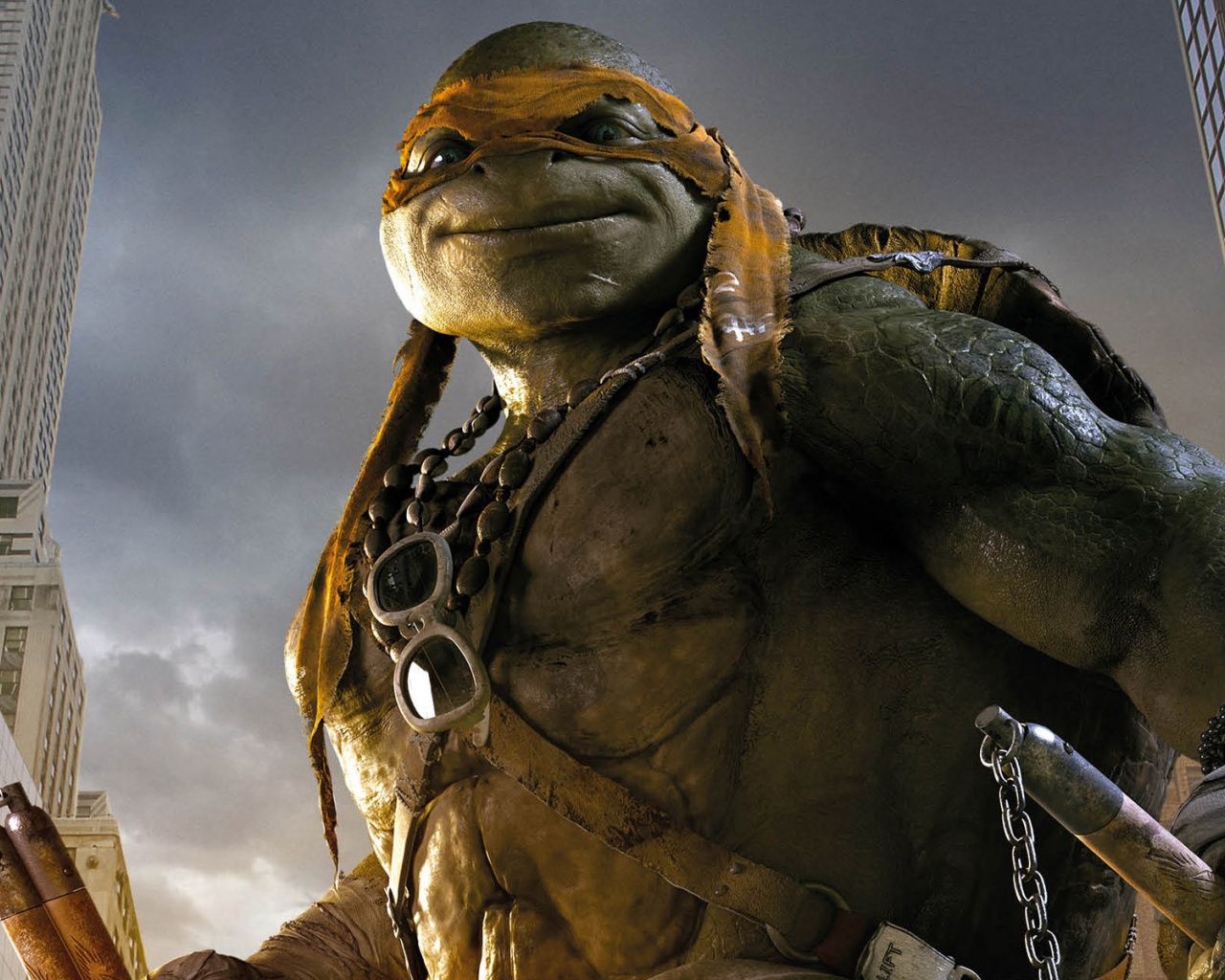 Mikey In TMNT 2014 Movie