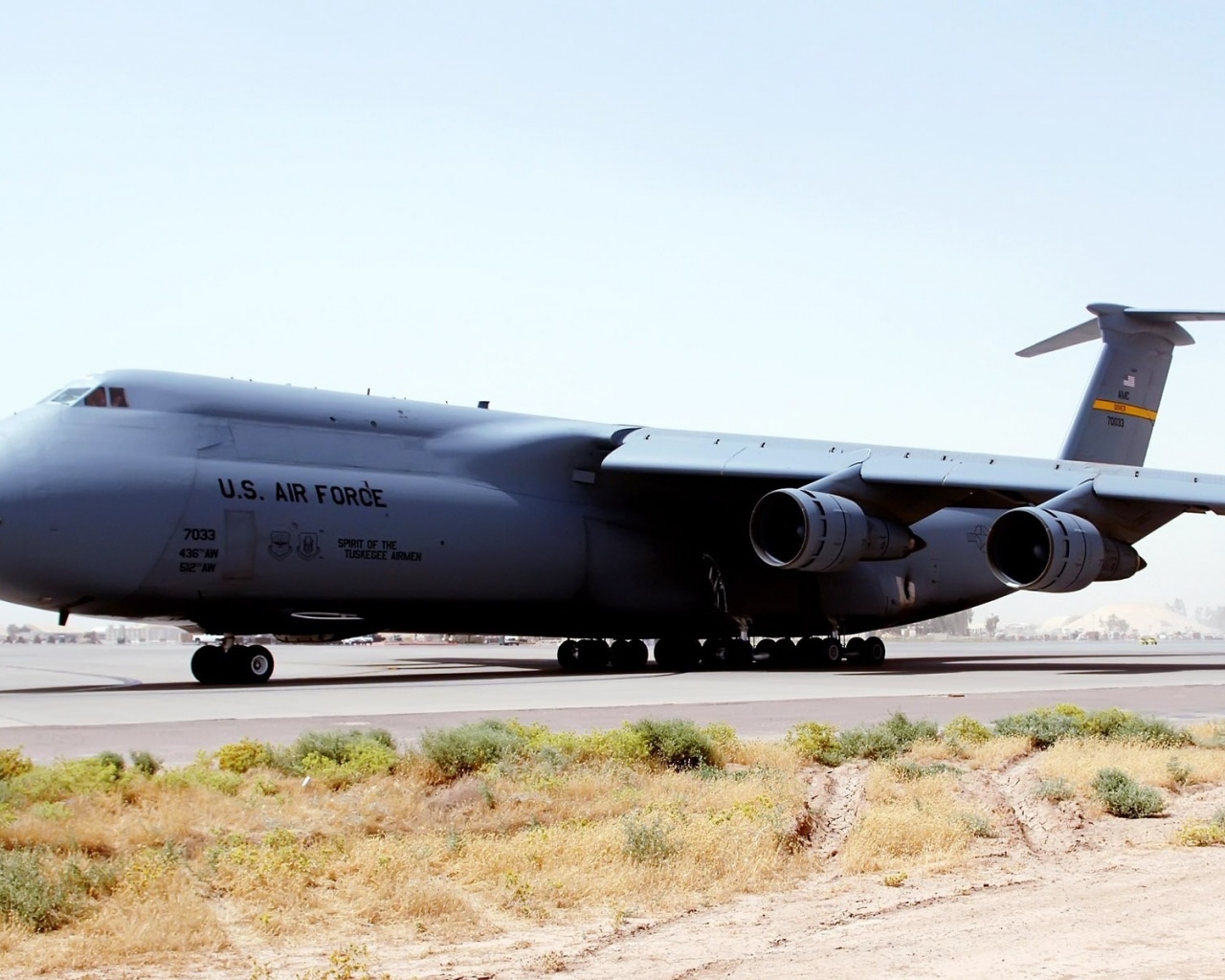 Military Aircraft On The Runway