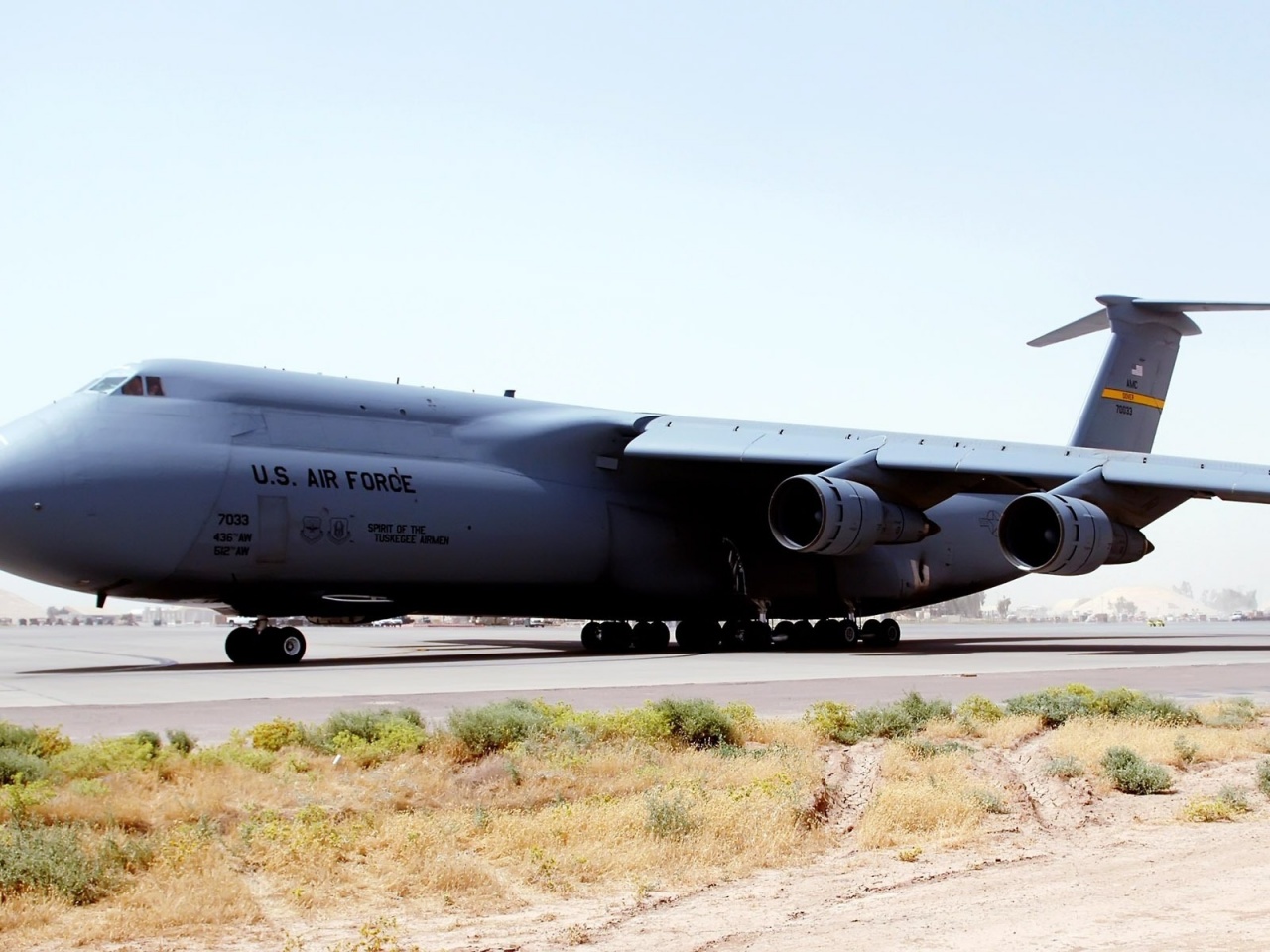 Military Aircraft On The Runway