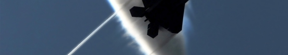 Military F22 Raptor Contrails