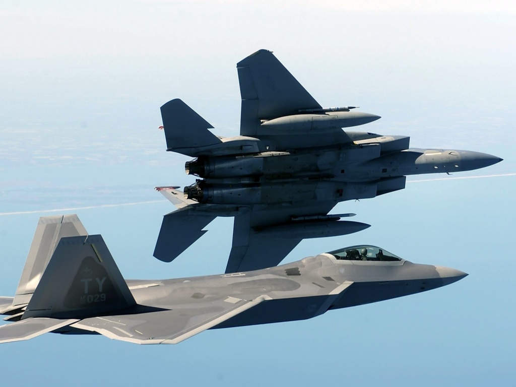 Military F22 Raptor Planes F15 Eagle